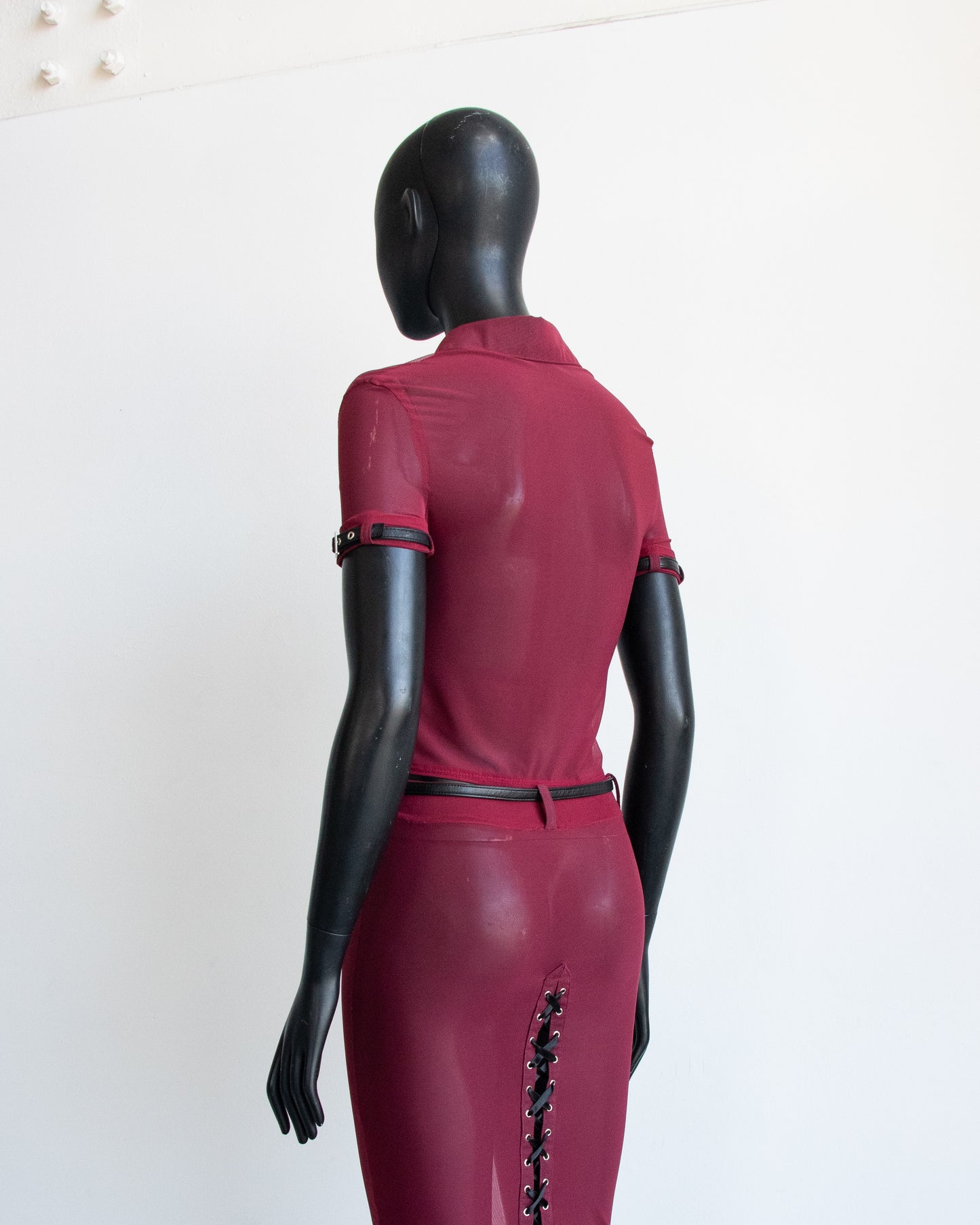 Erotica Lingerie Shirt Burgundy
