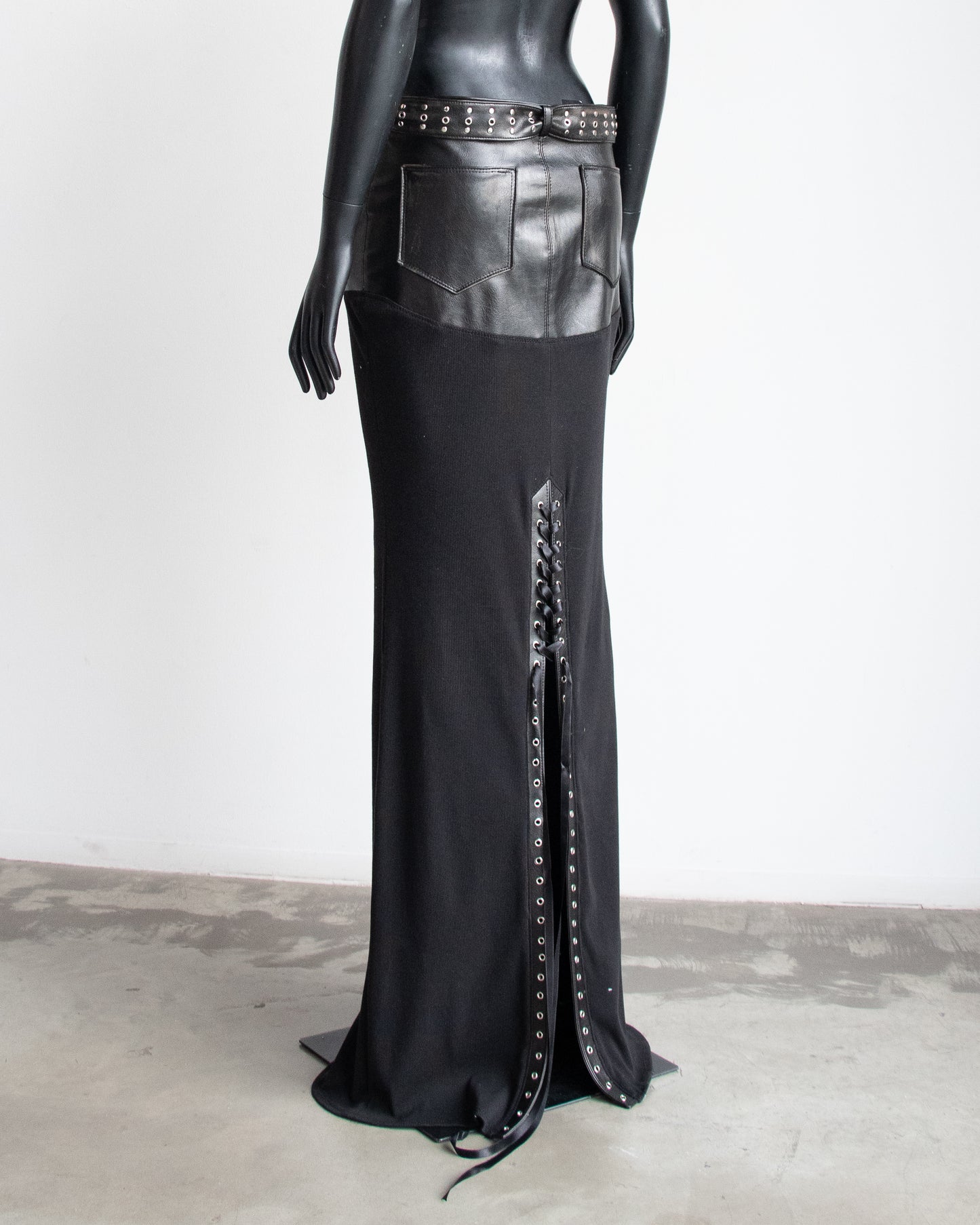 Erotica Black Long Skirt