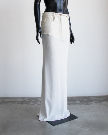 Erotica White Long Skirt