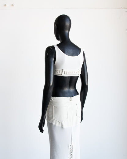 Erotica Bralette White Tank Top
