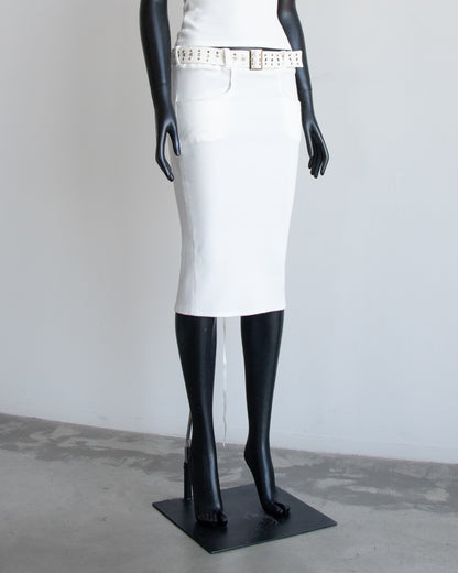 Erotica White Pencil Skirt