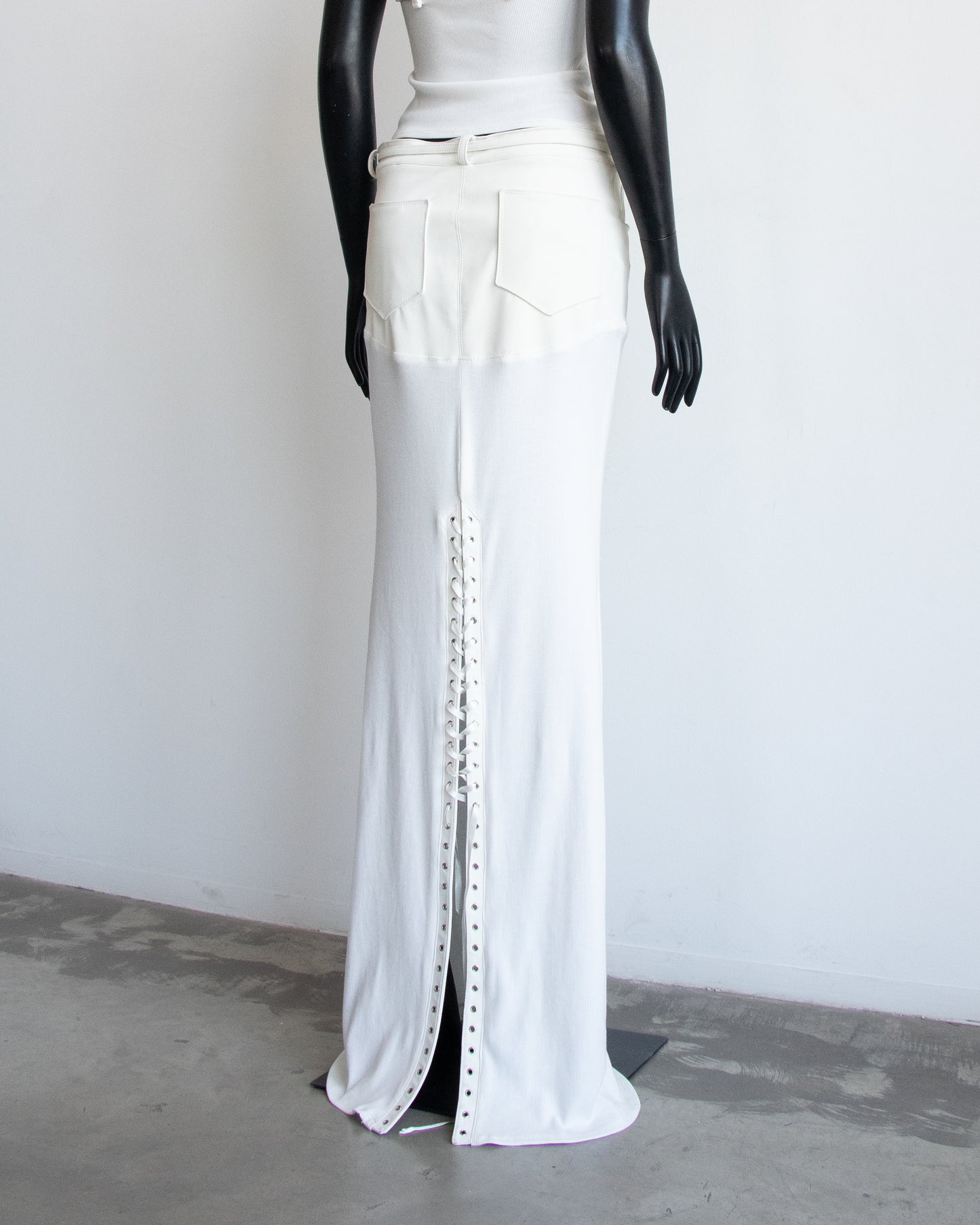 Erotica White Long Skirt