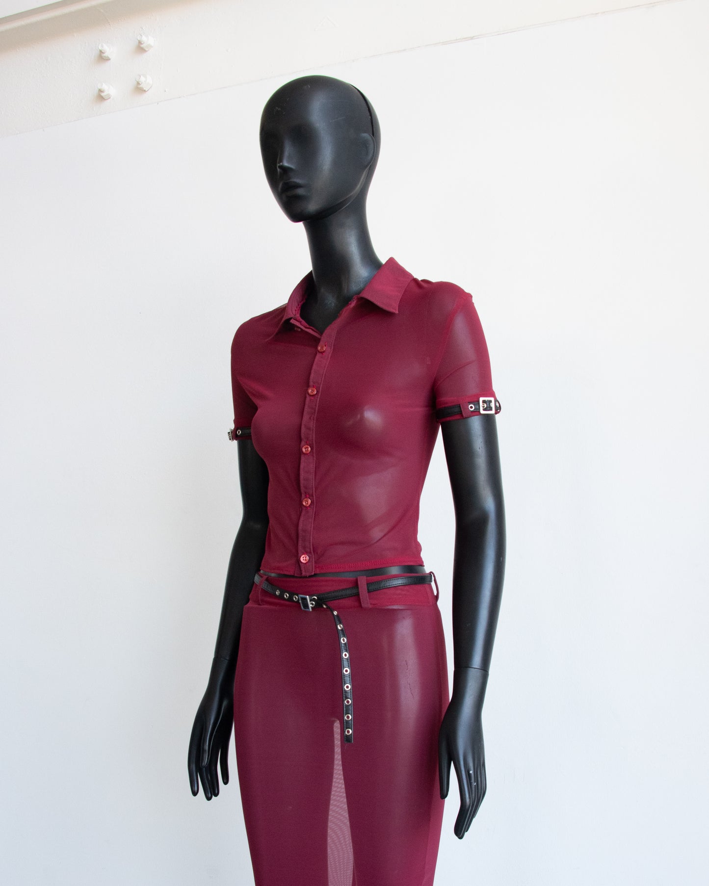 Erotica Lingerie Shirt Burgundy