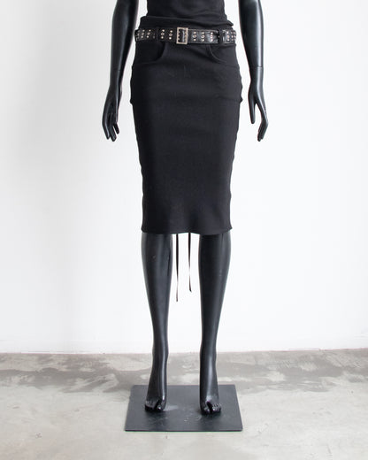 Erotica Black Pencil Skirt