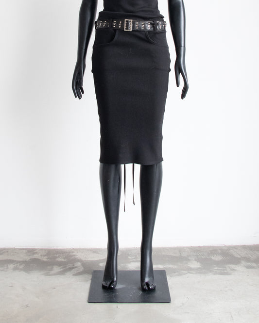 Erotica Black Pencil Skirt