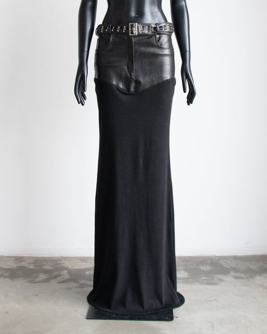 Erotica Black Long Skirt
